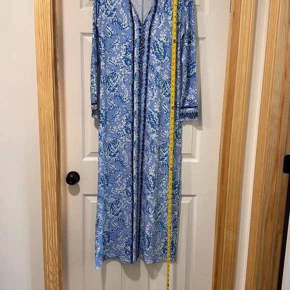 EUC Lilly Pulitzer UPF 50+ 50 Fay Maxi Dress Size Medium - Picture 10 of 15